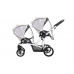 Bebetto Прогулочная коляска 42 Sport Сomfort для двойни Белая рама